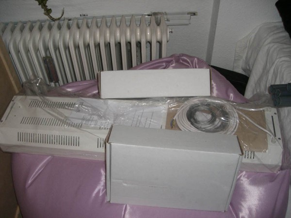Lampen pakket ud