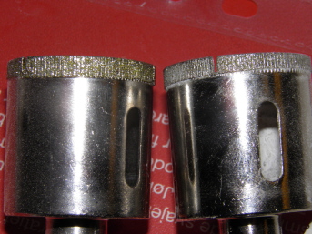 Borede 3 huller med det til højre så de kan dælme bore mange huller de billige fra ebay
