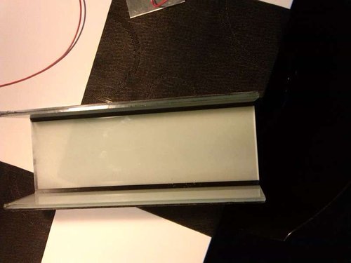 10x35x5 glas rampe til ats hvid malet